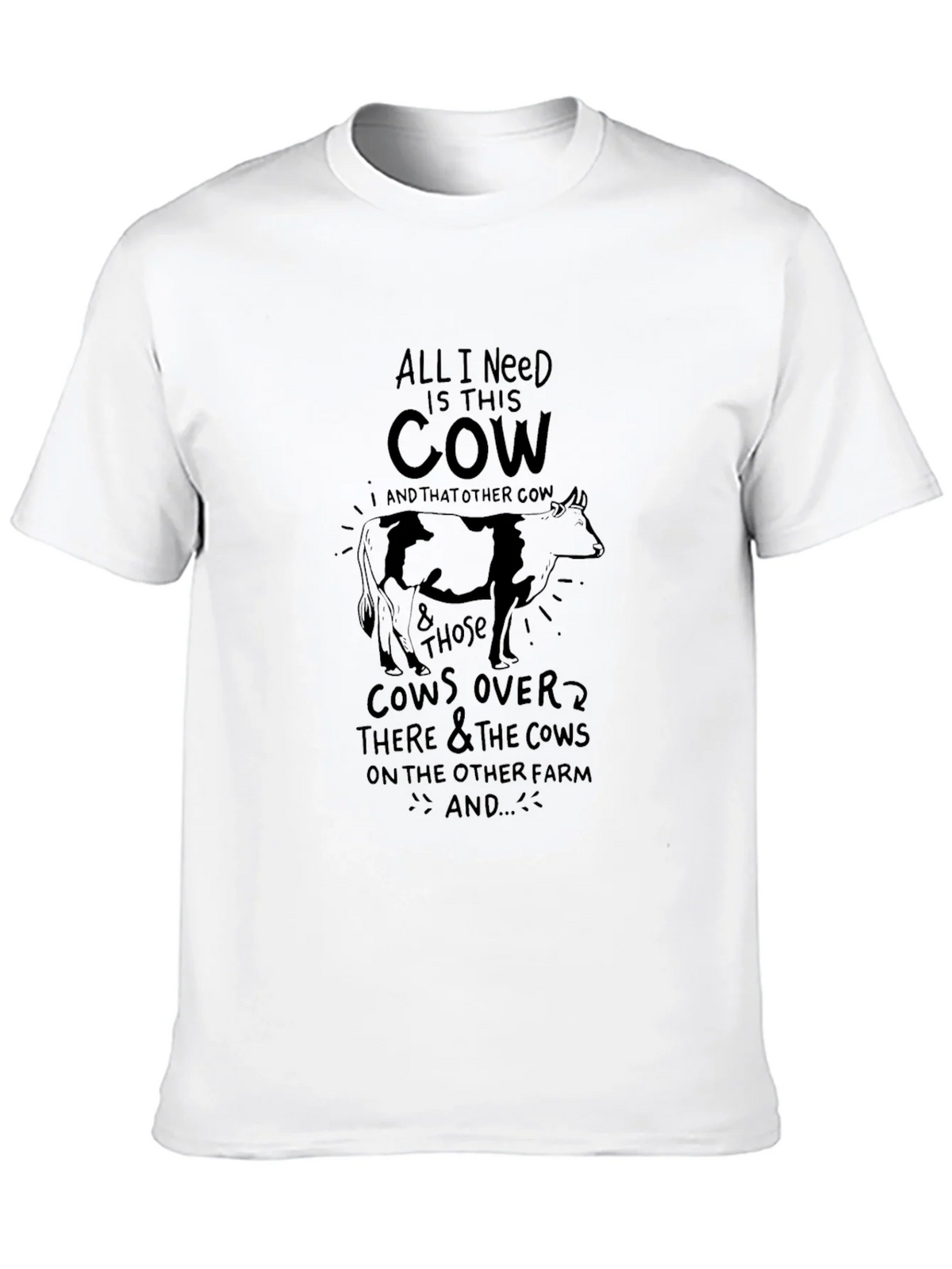 All I Need Is This Cow Graphic Tee product image 9