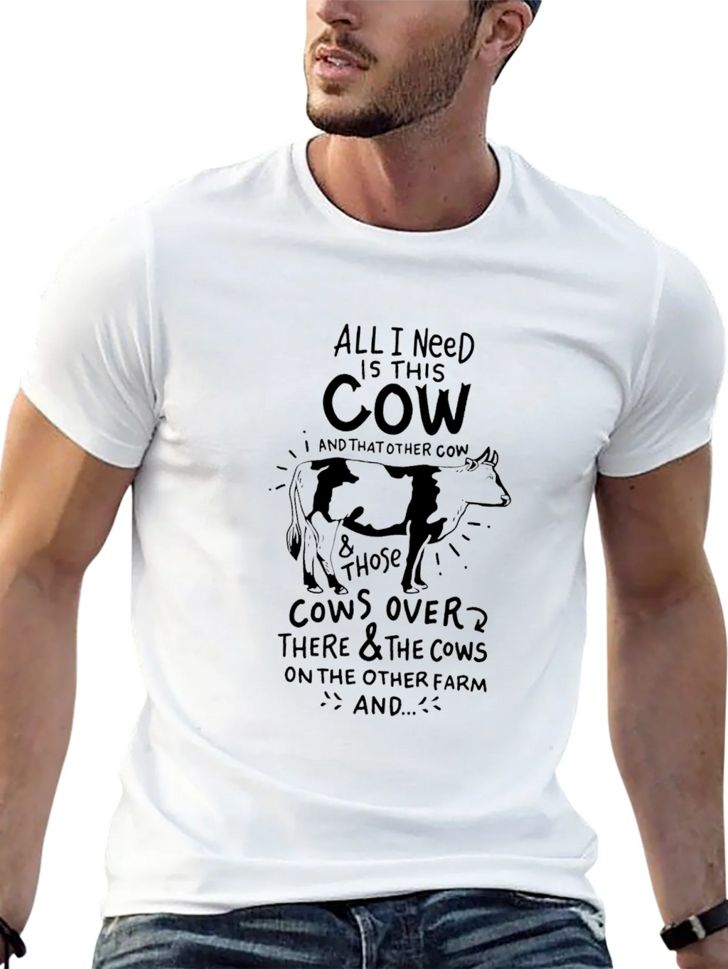 All I Need Is This Cow Graphic Tee product image 12