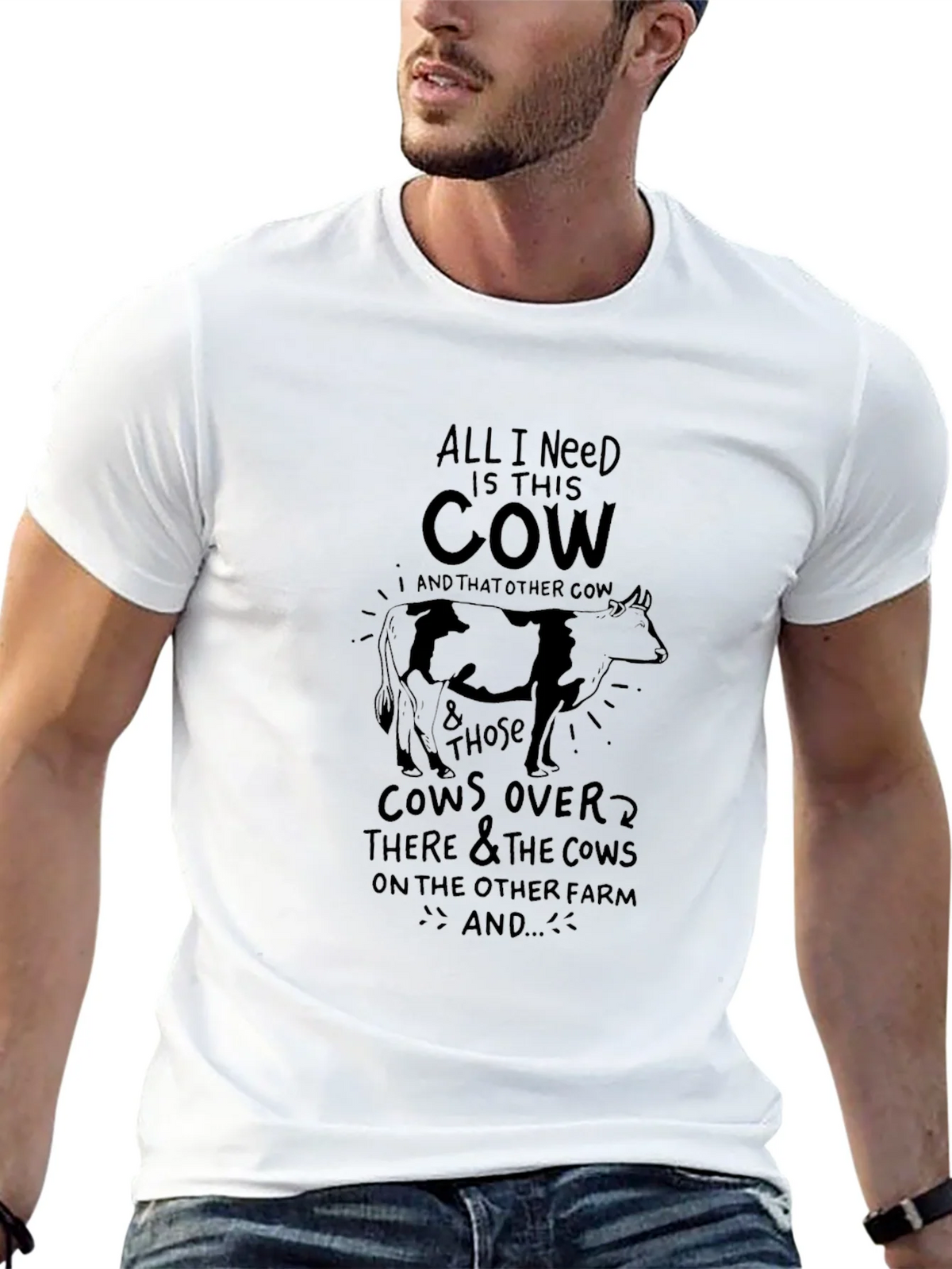 All I Need Is This Cow Graphic Tee product image 12