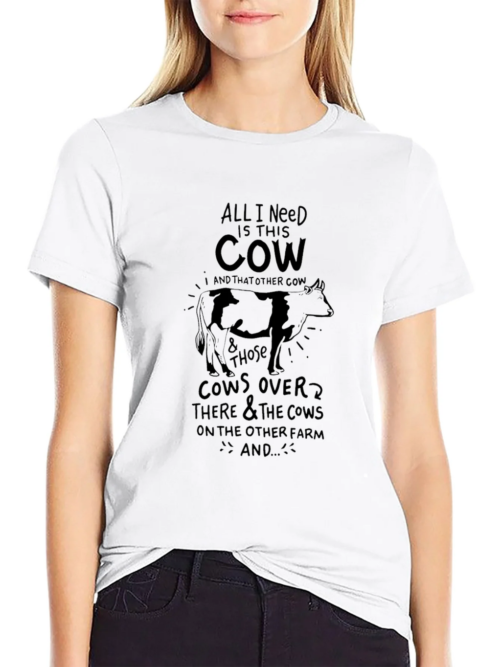 All I Need Is This Cow Graphic Tee product image 8