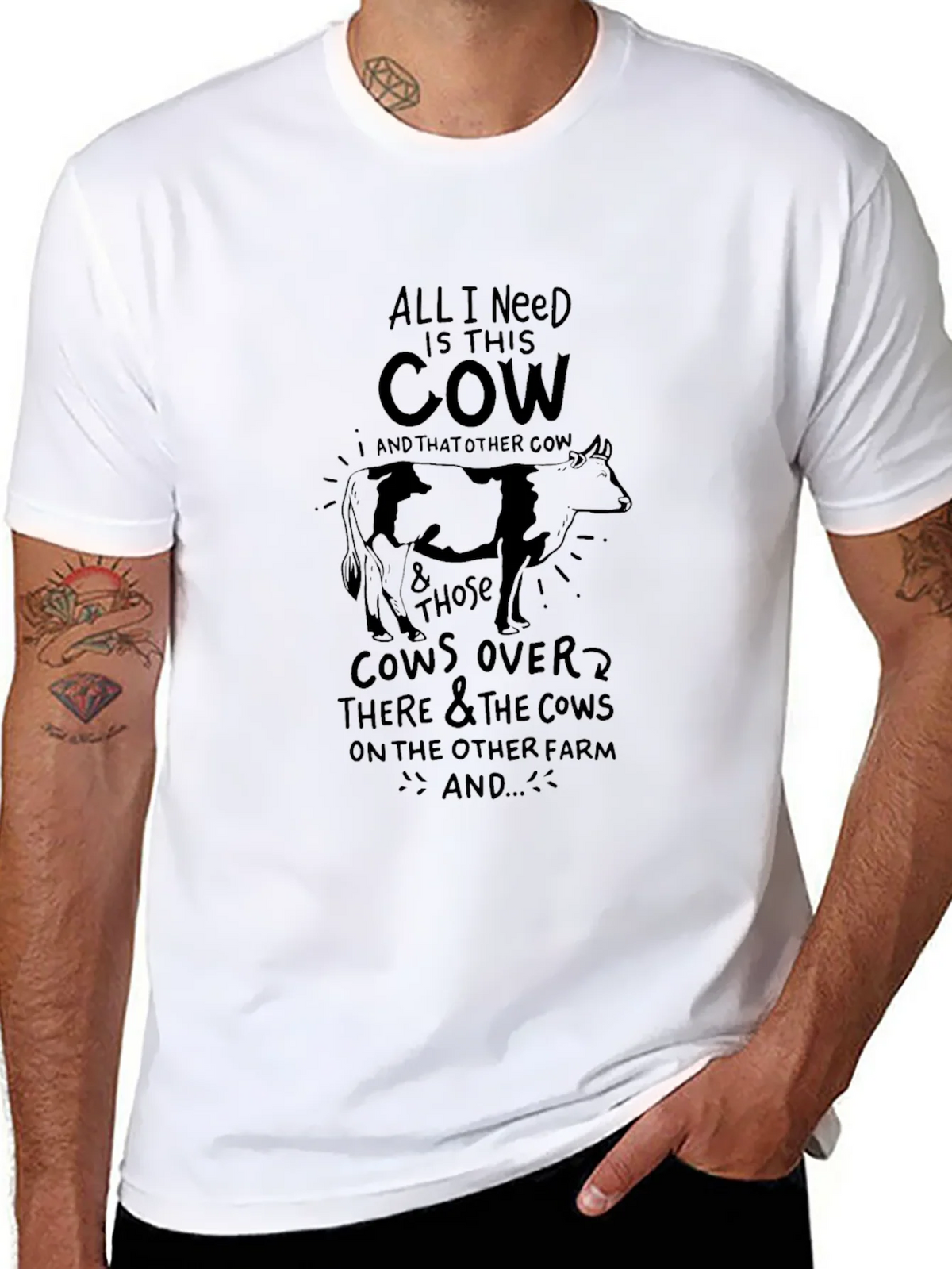 All I Need Is This Cow Graphic Tee product image 7