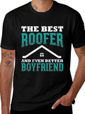 Best Roofer Boyfriend Graphic Tee product image 1