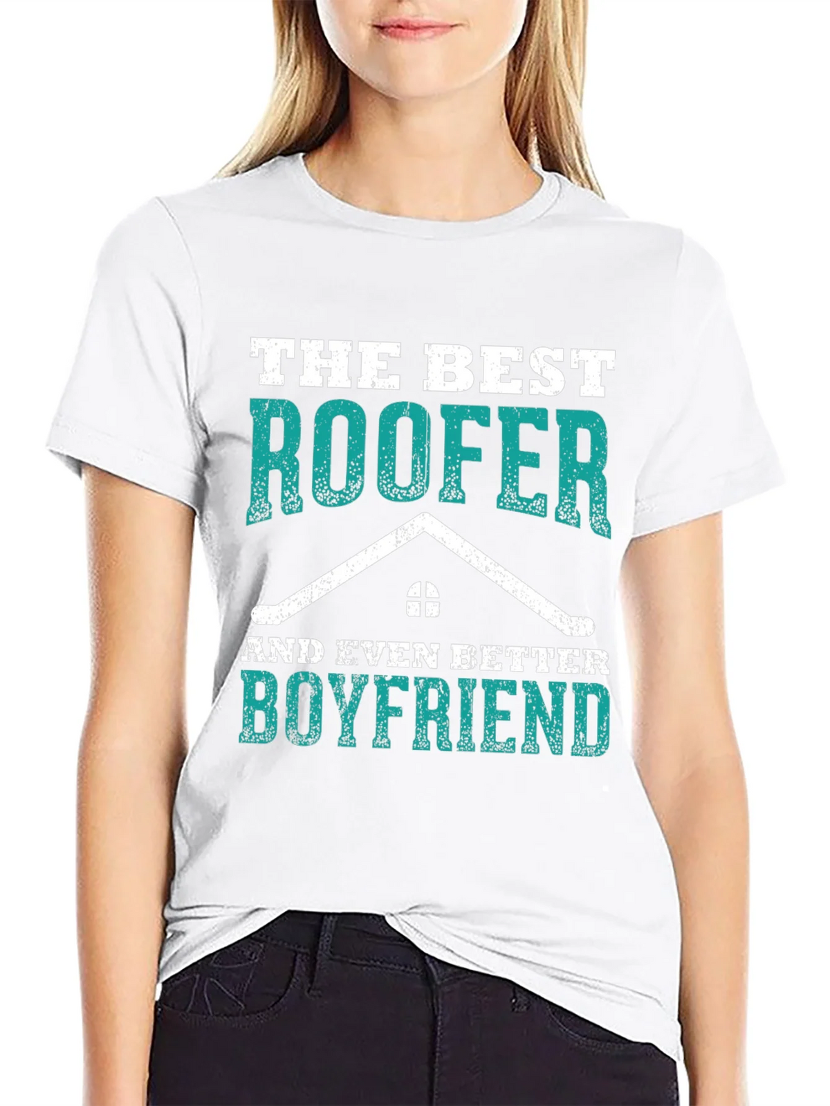 Best Roofer Boyfriend Graphic Tee product image 4