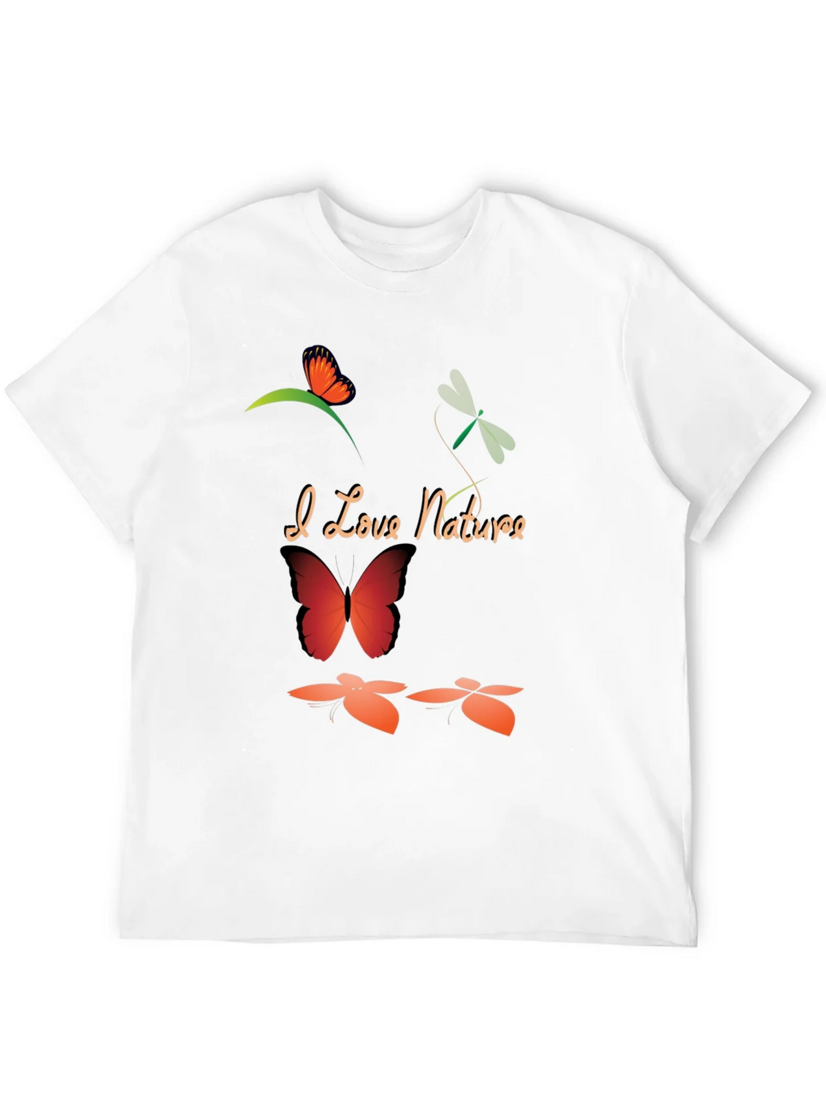 I Love Nature Black Graphic T-Shirt product image 11