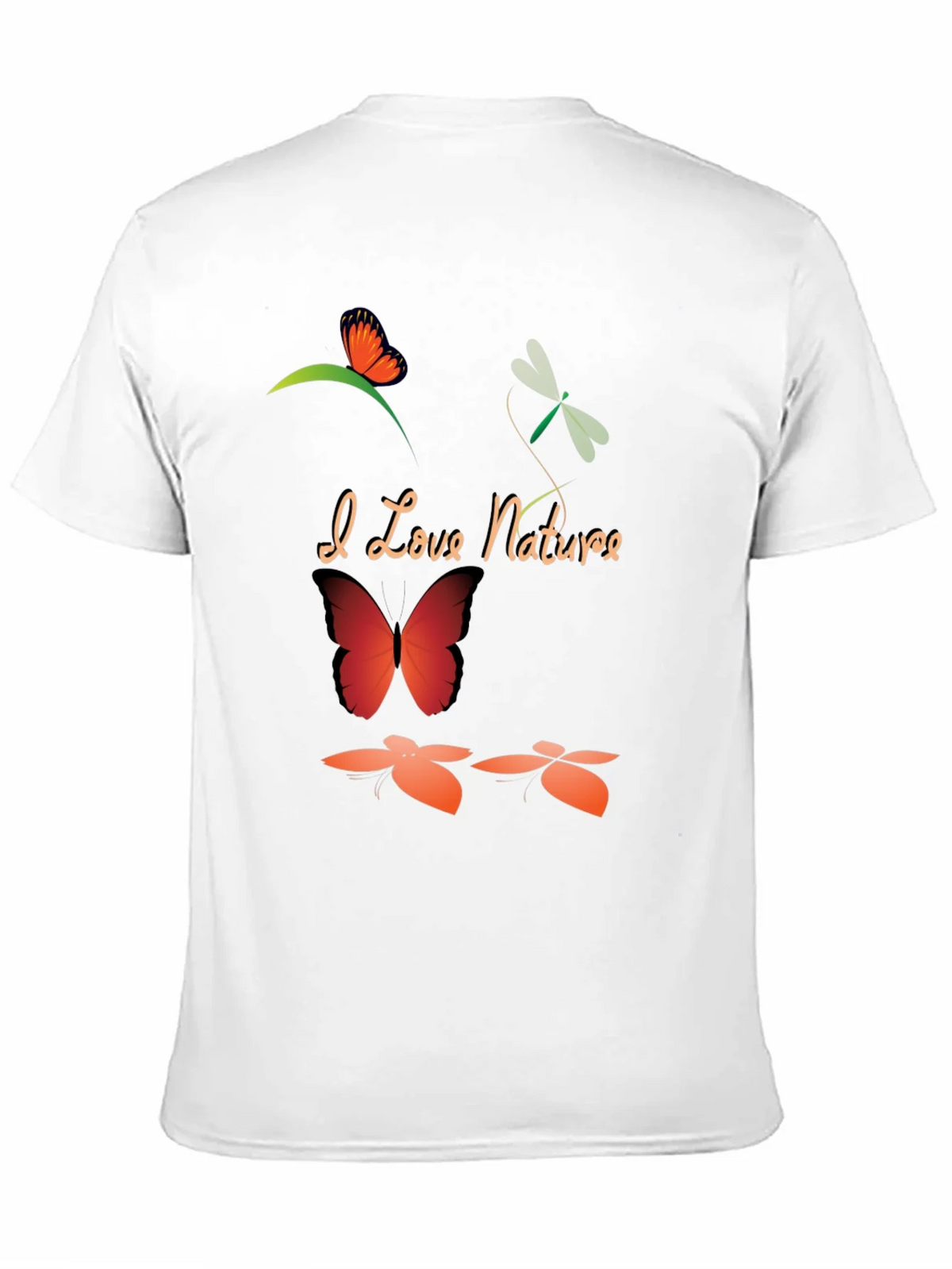I Love Nature Black Graphic T-Shirt product image 10