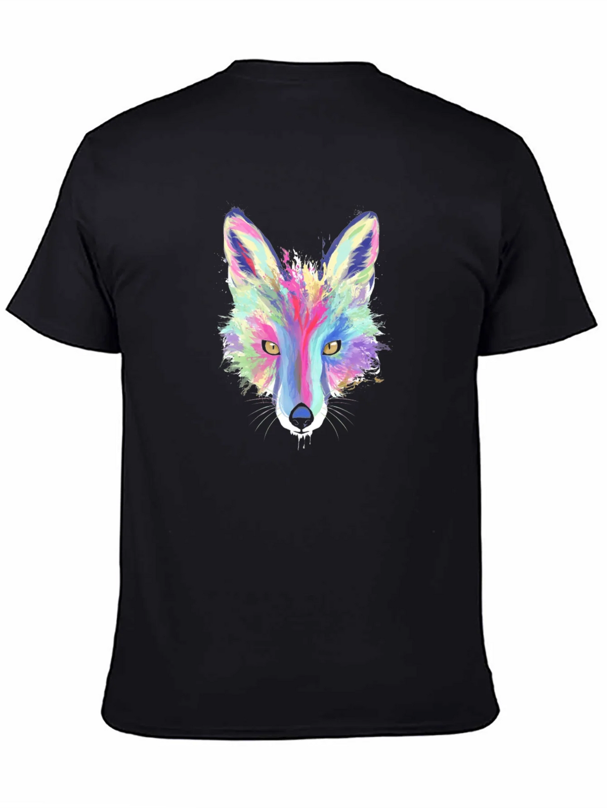 Vibrant Fox Graphic Tee - Stylish Mens T-Shirt product image 2