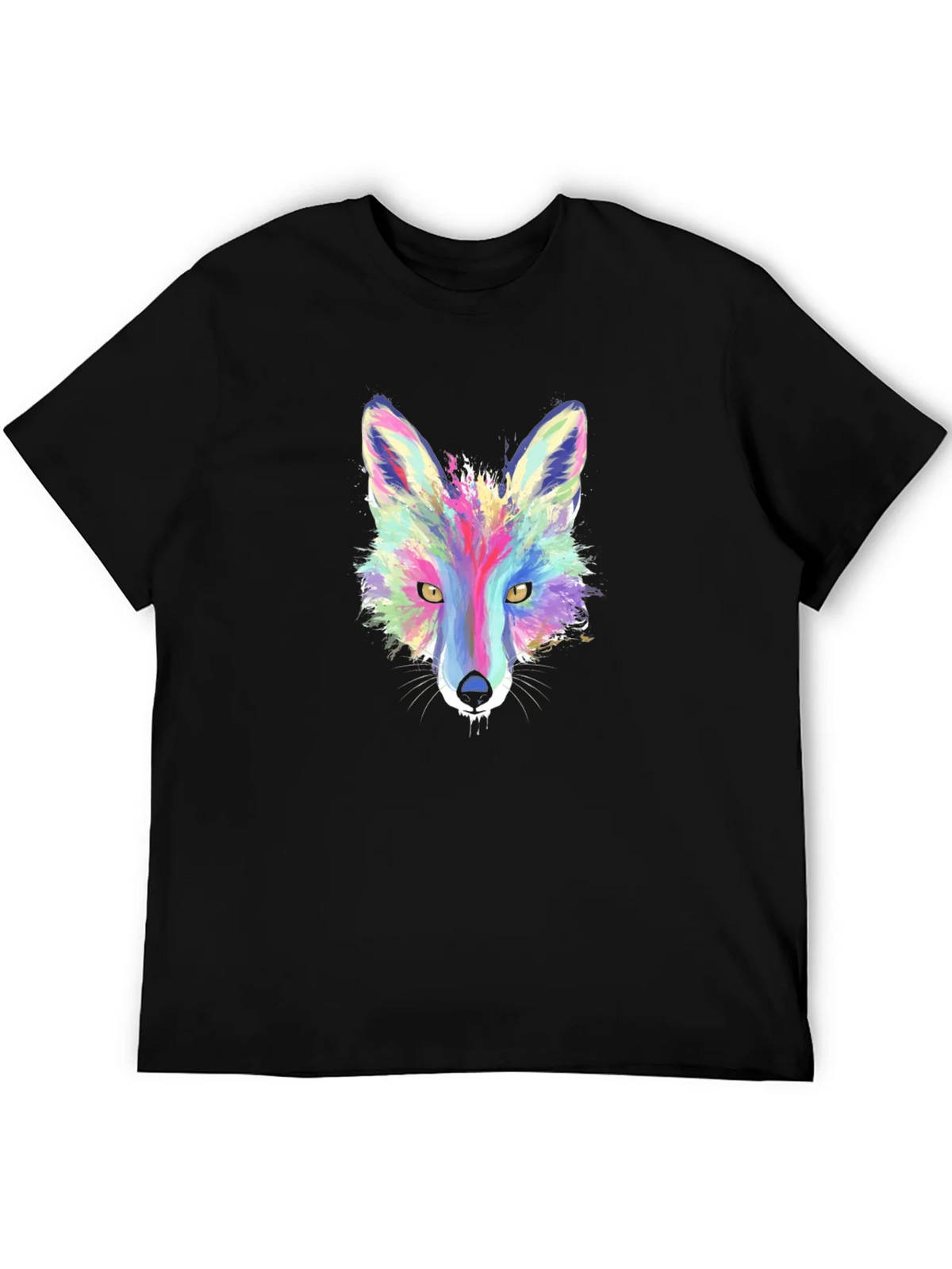 Vibrant Fox Graphic Tee - Stylish Mens T-Shirt product image 3
