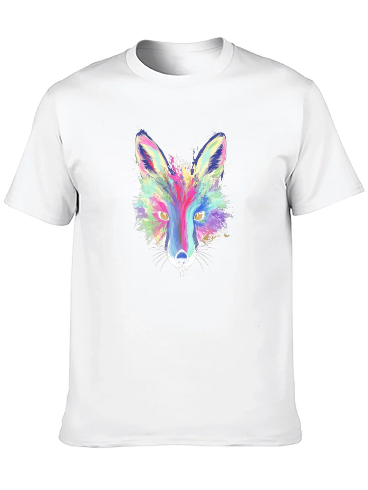Vibrant Fox Graphic Tee - Stylish Mens T-Shirt product image 5
