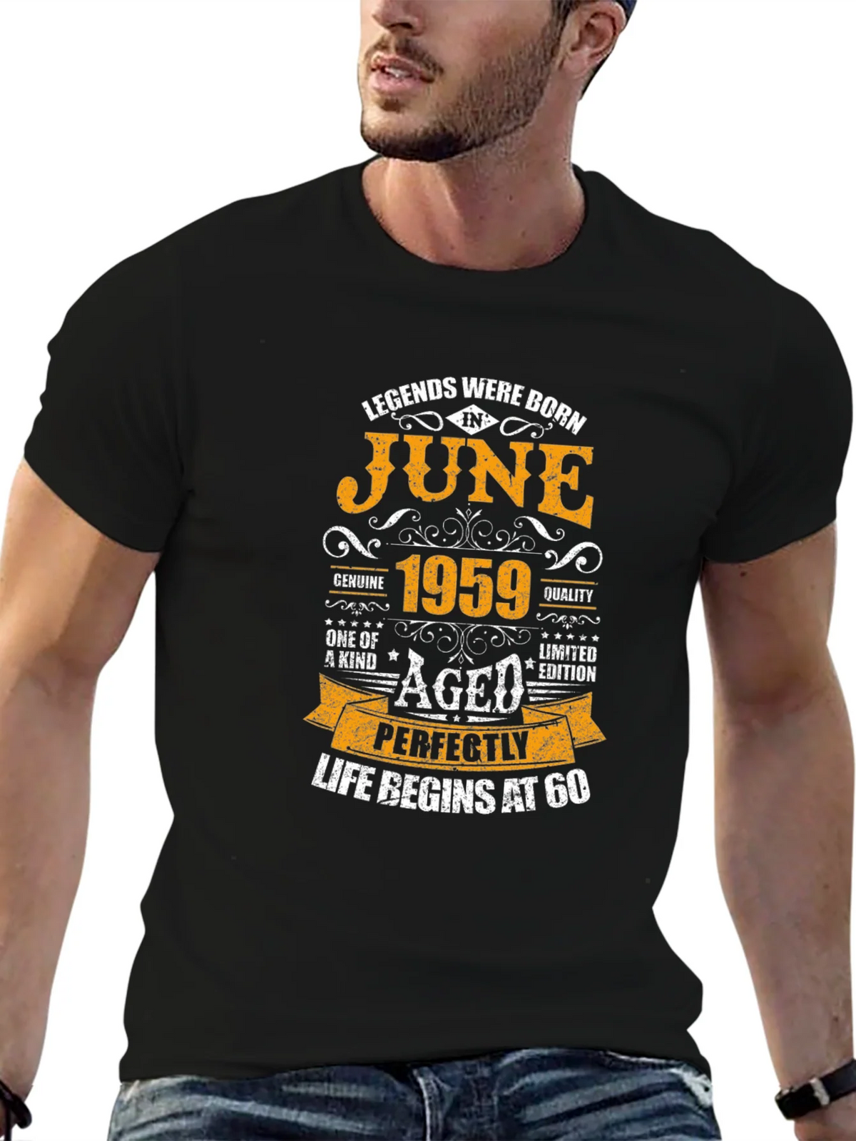 Legends Born in June 1959 T-Shirt - Aged Perfectly product image 6