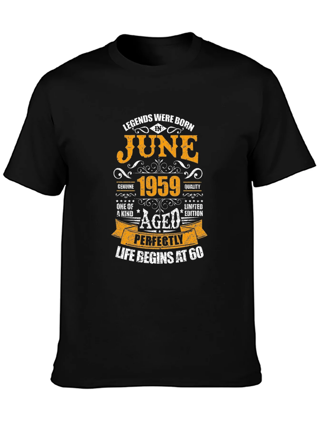 Legends Born in June 1959 T-Shirt - Aged Perfectly product image 3