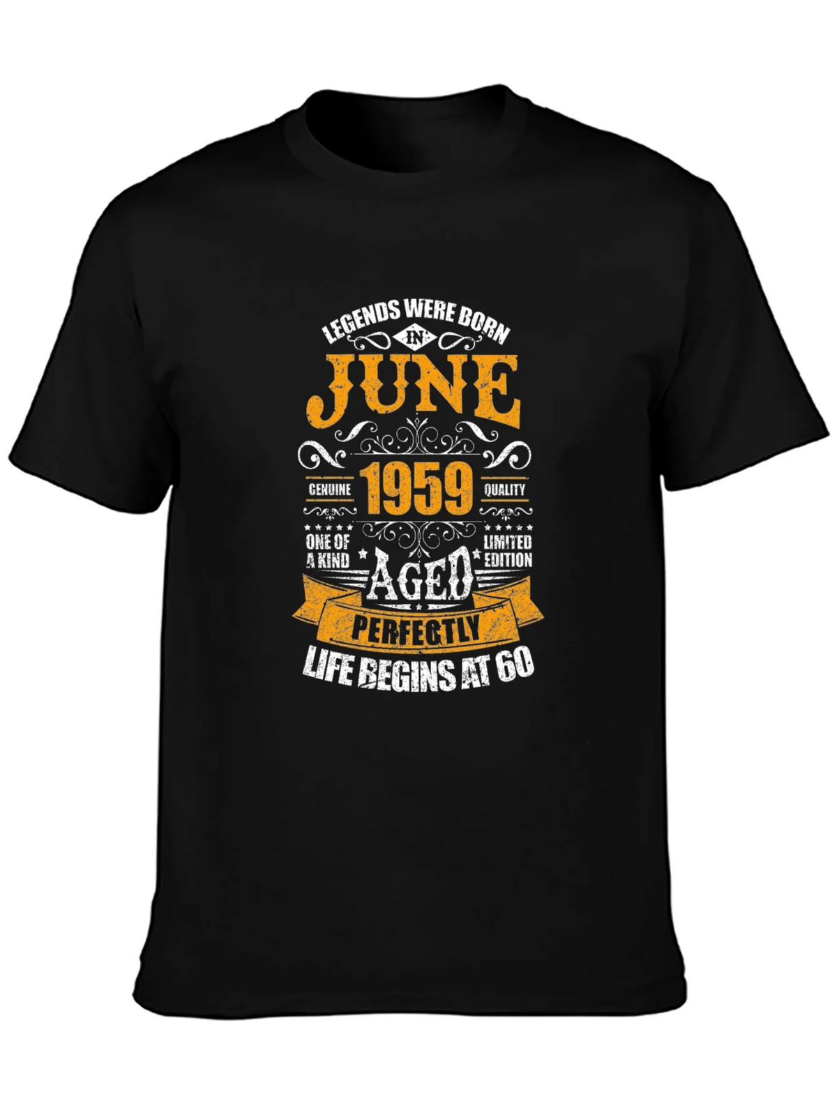 Legends Born in June 1959 T-Shirt - Aged Perfectly product image 3