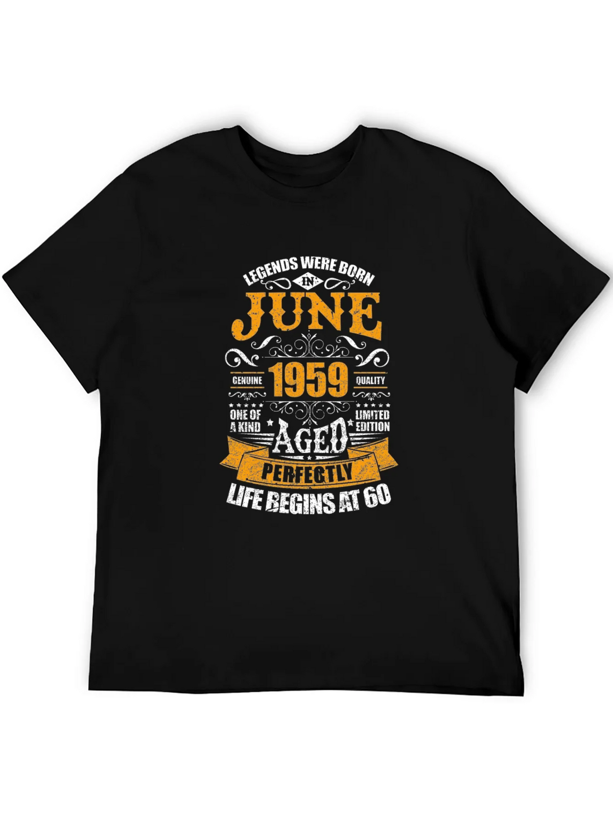 Legends Born in June 1959 T-Shirt - Aged Perfectly product image 5