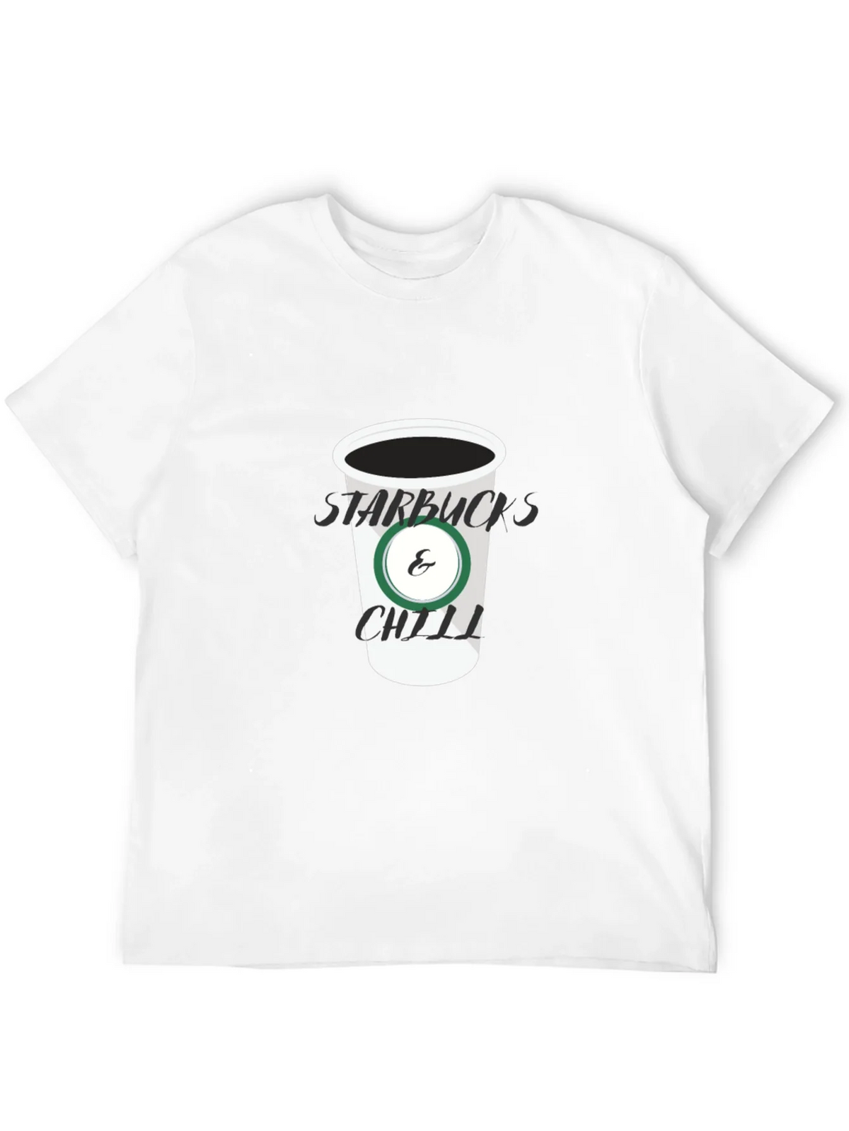 Starbucks & Chill Black T-Shirt product image 9