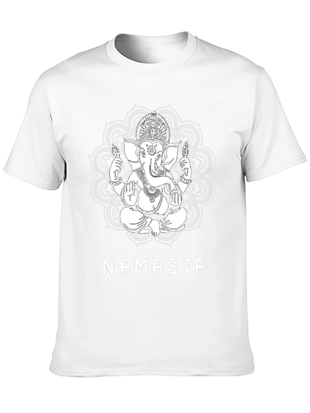 Ganesha Namaste Graphic T-Shirt - Black product image 9