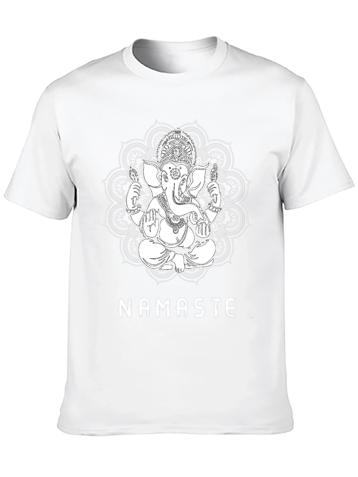 Ganesha Namaste Graphic T-Shirt - Black product image 9