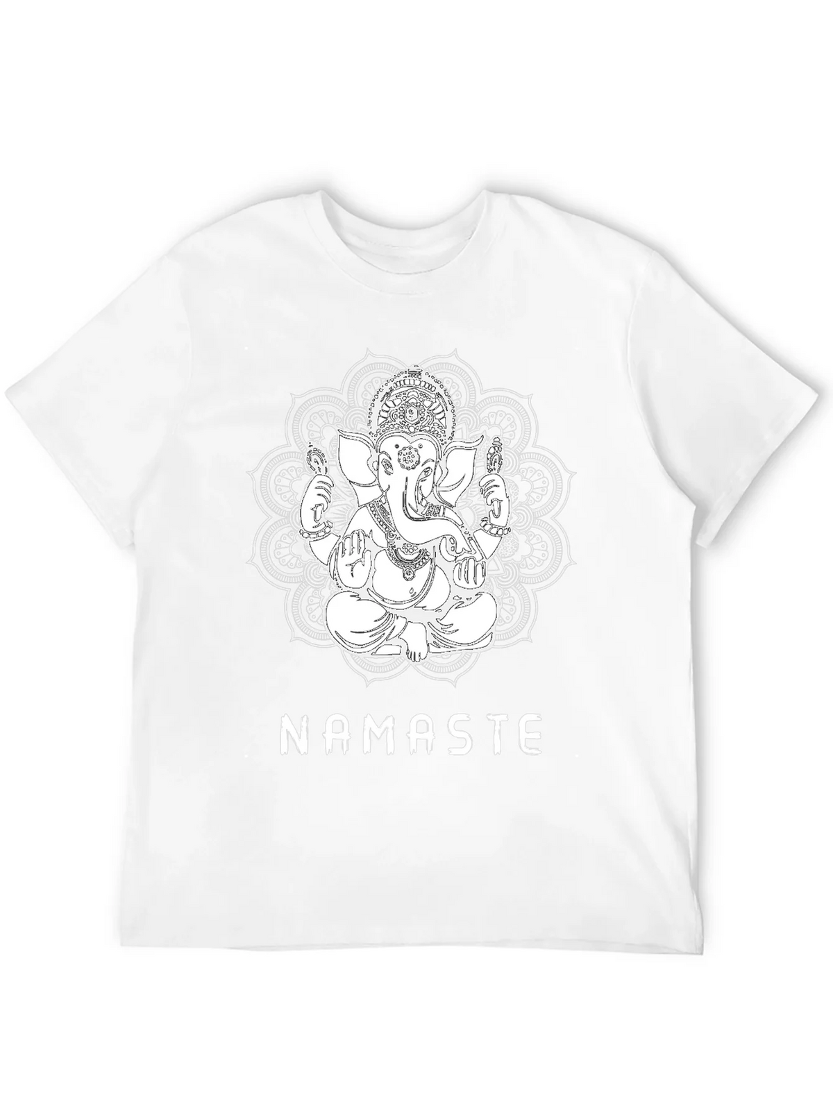 Ganesha Namaste Graphic T-Shirt - Black product image 11
