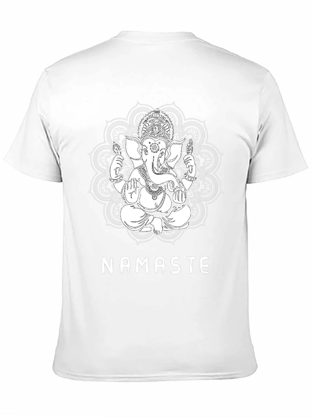 Ganesha Namaste Graphic T-Shirt - Black product image 10