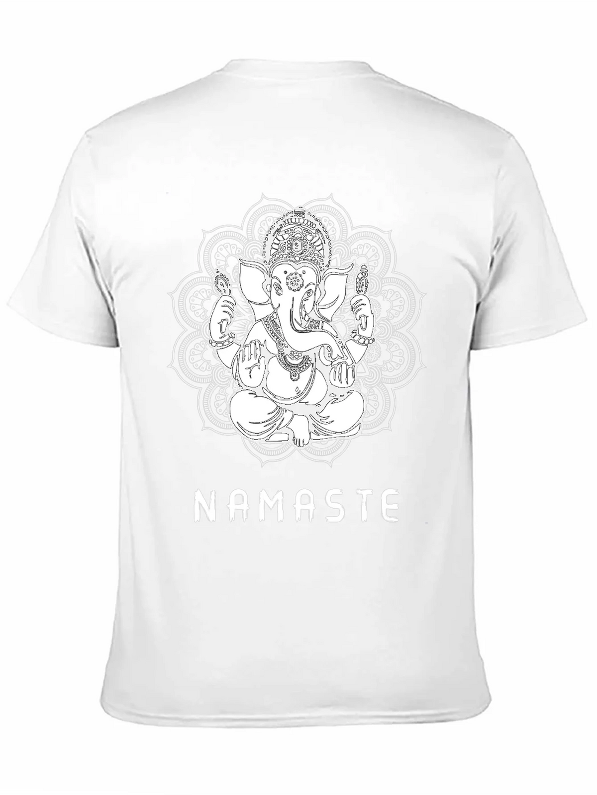 Ganesha Namaste Graphic T-Shirt - Black product image 10