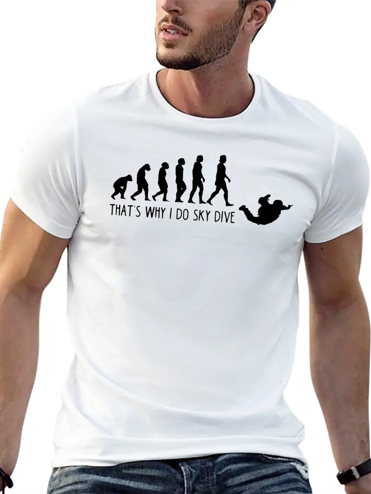 Evolution Skydiving T-Shirt - Funny Skydive Tee product image 12