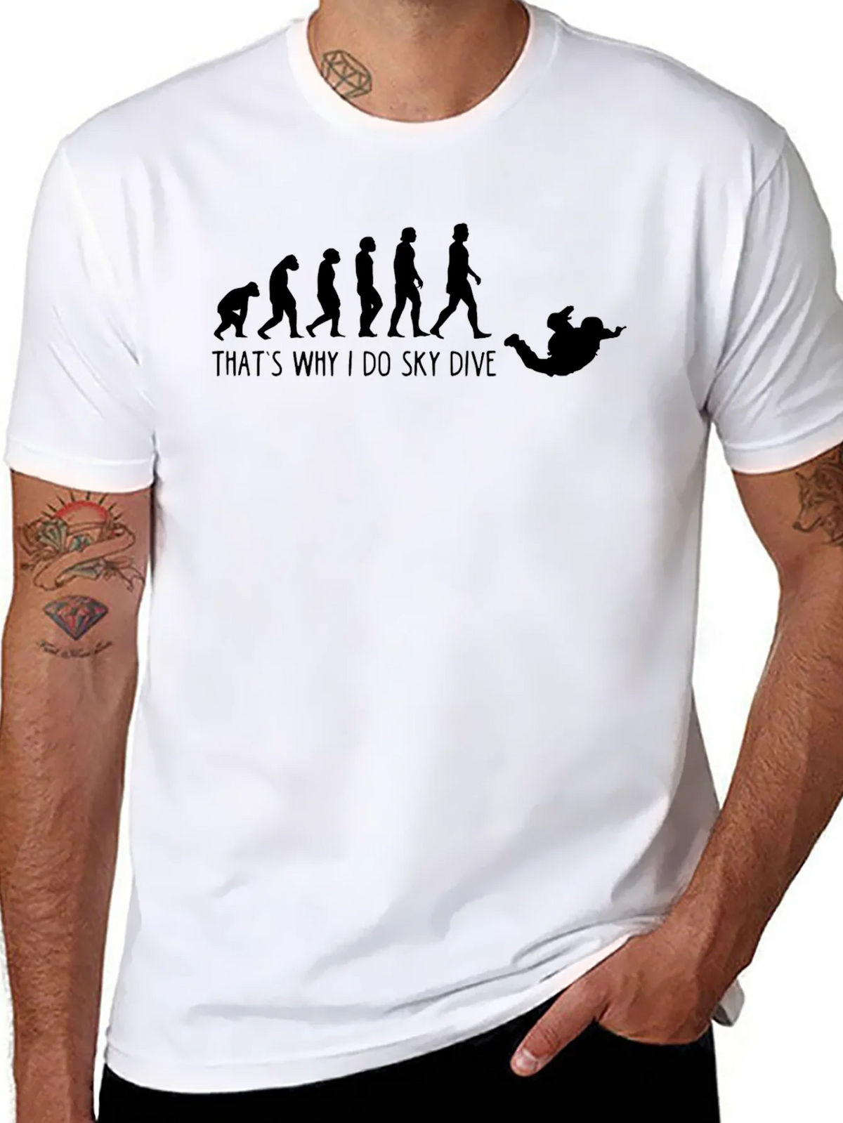 Evolution Skydiving T-Shirt - Funny Skydive Tee product image 7