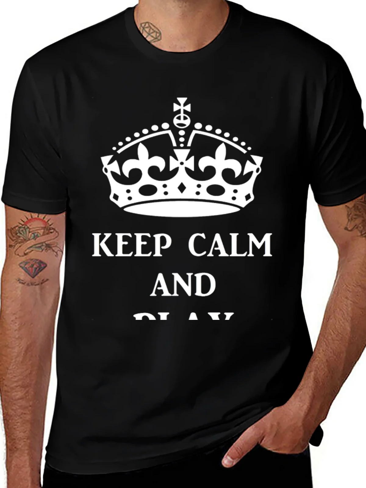 Keep Calm Graphic Tee - Mens Black T-Shirt product image 1