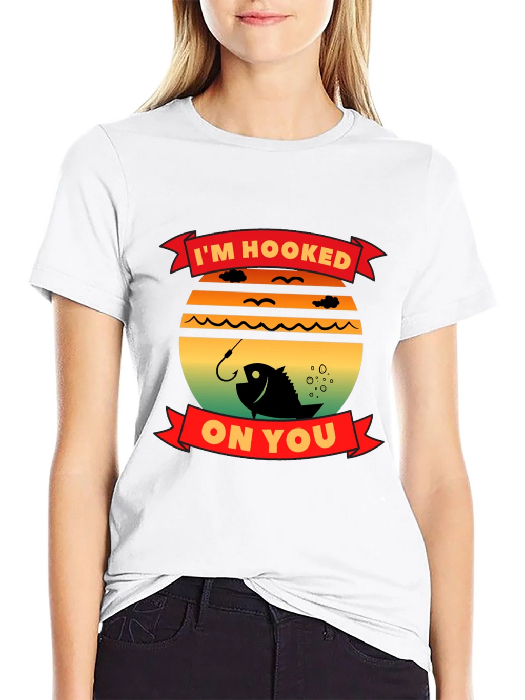 Im Hooked On You Fishing T-Shirt product image 8