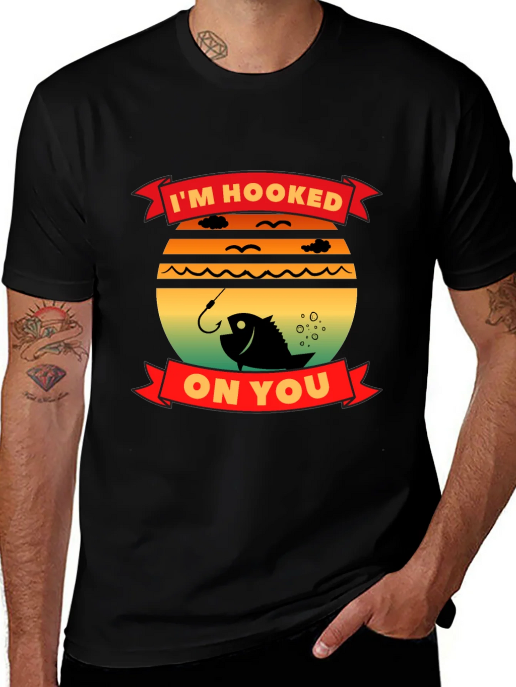Im Hooked On You Fishing T-Shirt product image 1