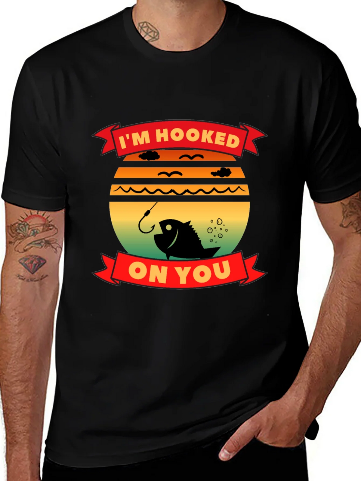 Im Hooked On You Fishing T-Shirt product image 1