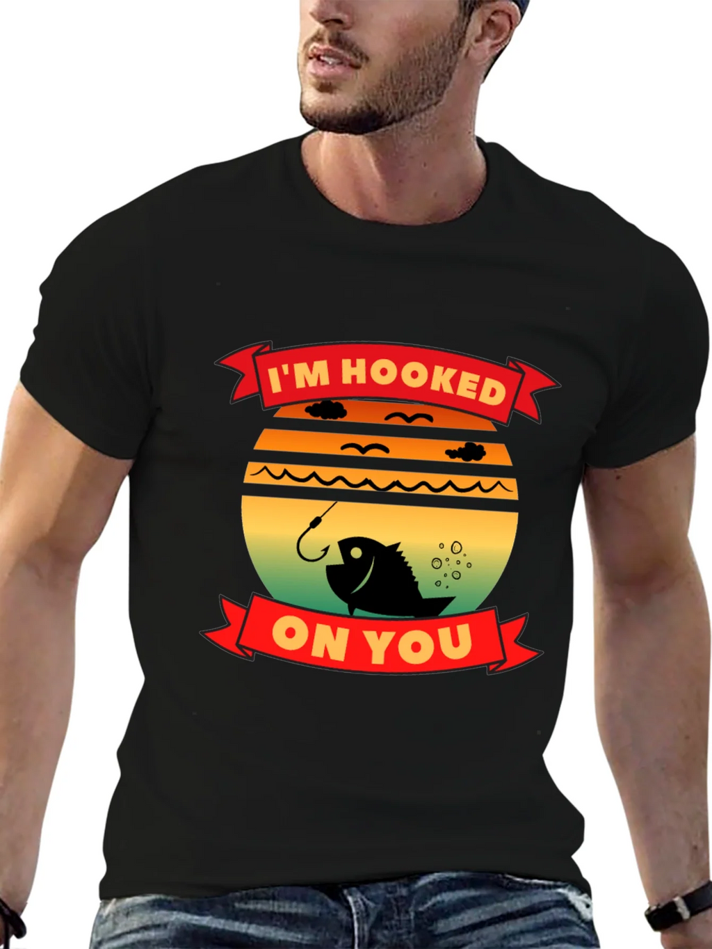 Im Hooked On You Fishing T-Shirt product image 6