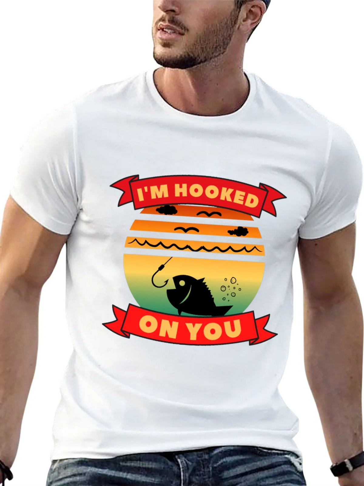 Im Hooked On You Fishing T-Shirt product image 12