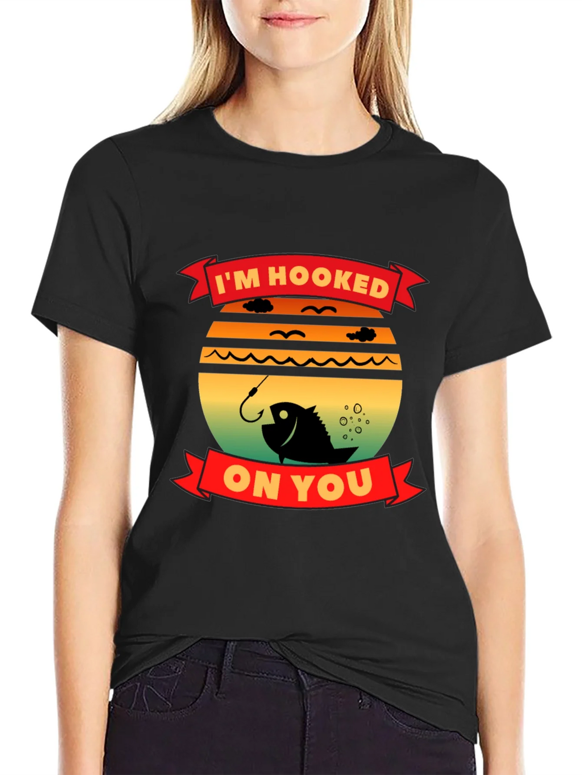 Im Hooked On You Fishing T-Shirt product image 2