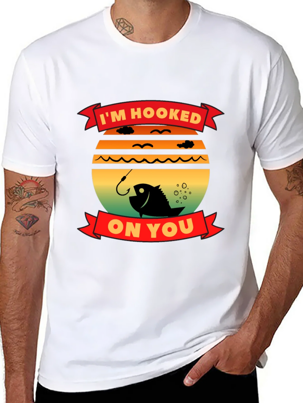 Im Hooked On You Fishing T-Shirt product image 7