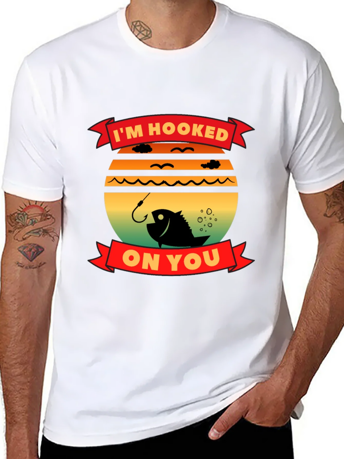 Im Hooked On You Fishing T-Shirt product image 7