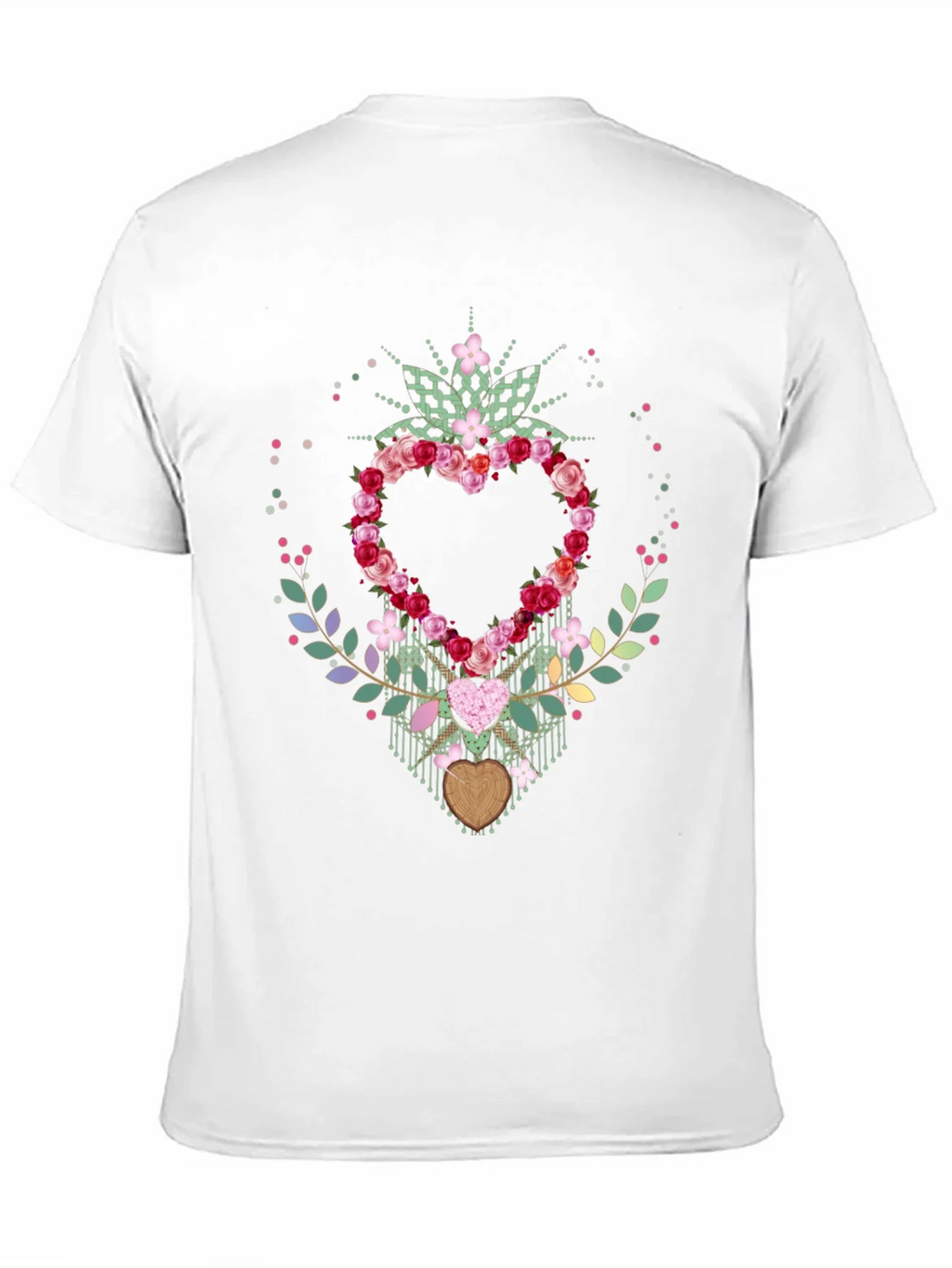 Floral Heart Graphic T-Shirt - Stylish Valentines Day Tee product image 4