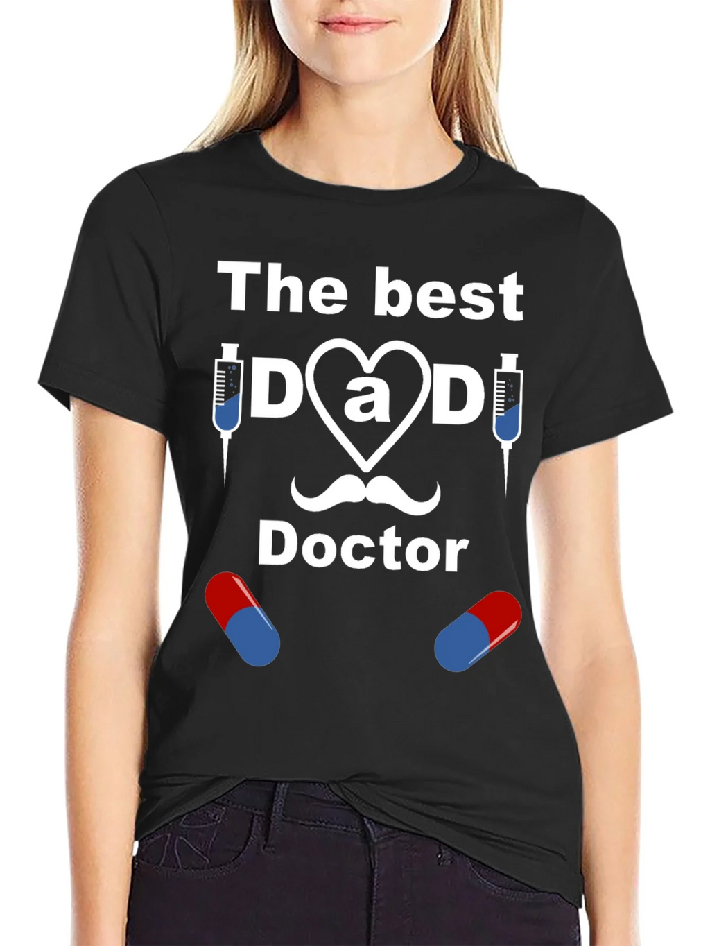 The Best Dad Doctor Graphic T-Shirt product image 2