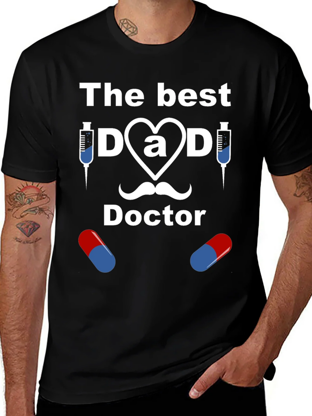 The Best Dad Doctor Graphic T-Shirt product image 1