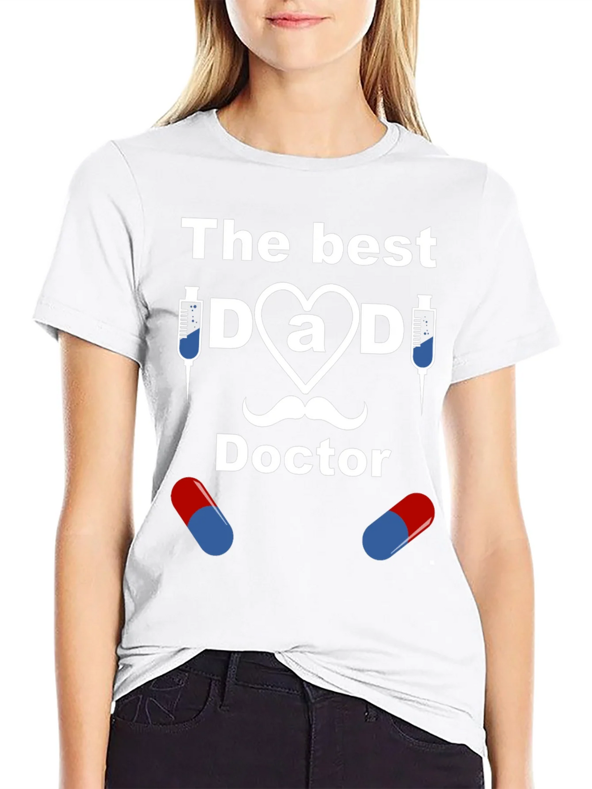 The Best Dad Doctor Graphic T-Shirt product image 8