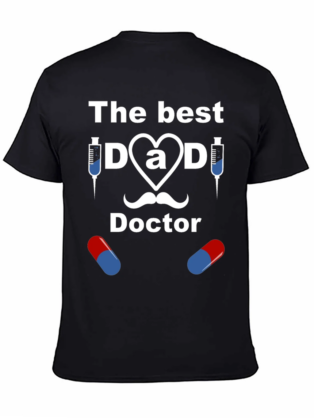 The Best Dad Doctor Graphic T-Shirt product image 4