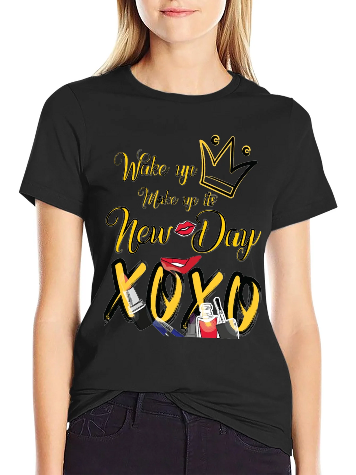 Wake Up Make Up New Day T-Shirt product image 2