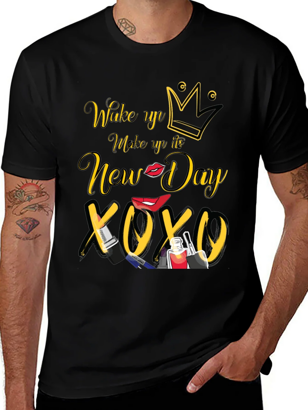 Wake Up Make Up New Day T-Shirt product image 1