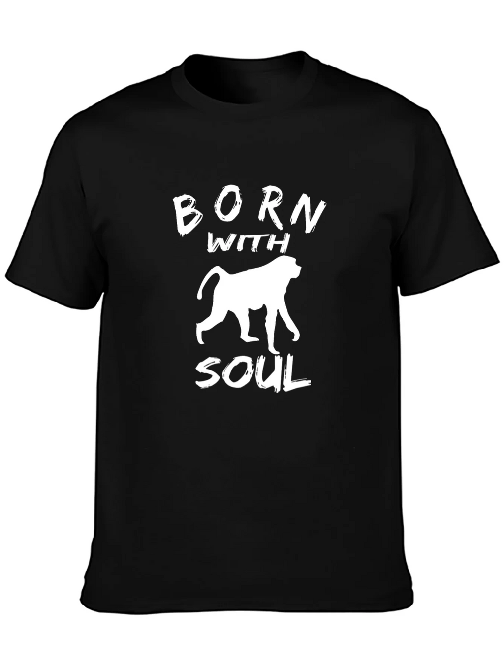 Born With Soul Monkey Graphic T-Shirt product image 3