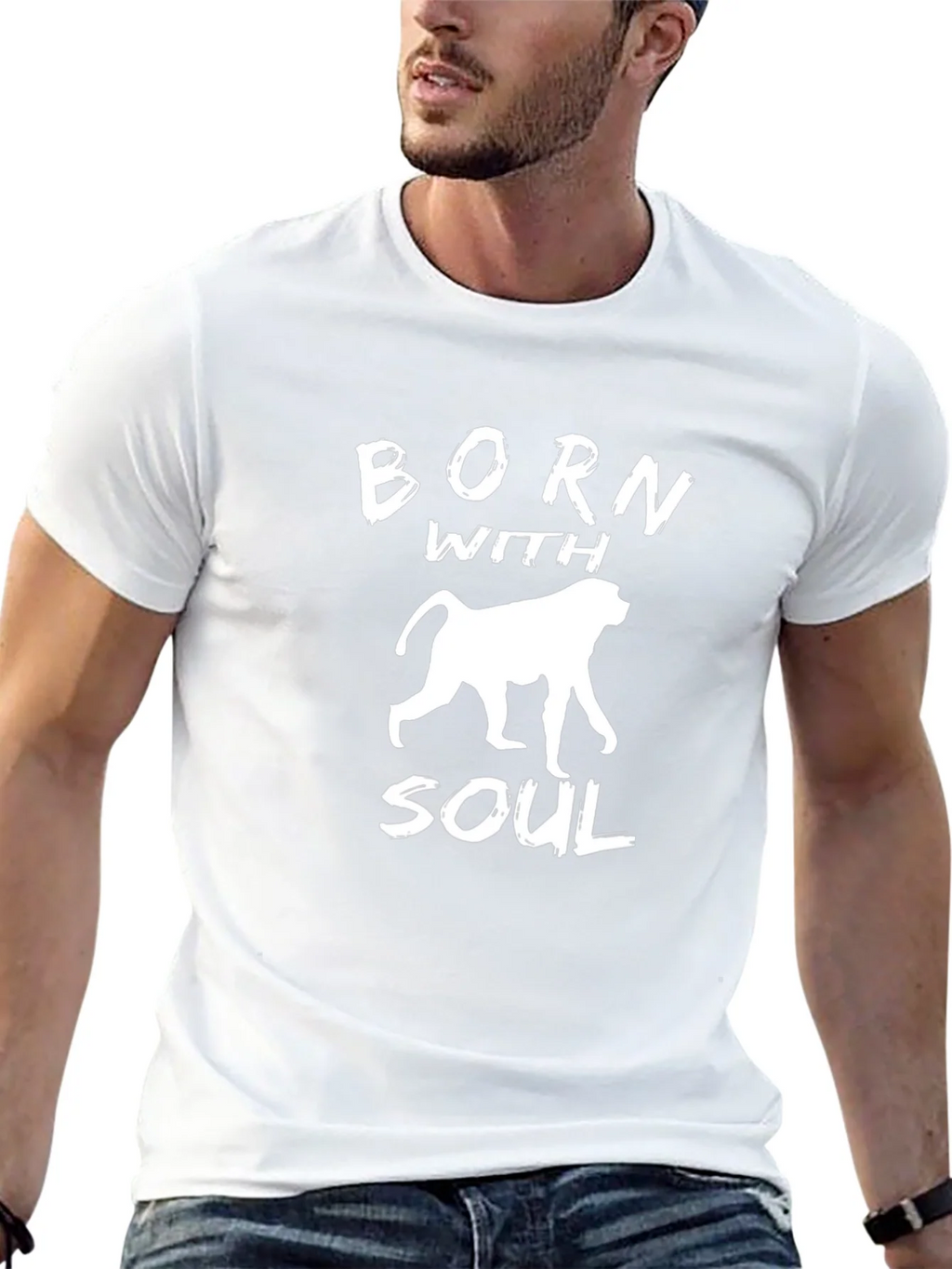 Born With Soul Monkey Graphic T-Shirt product image 12