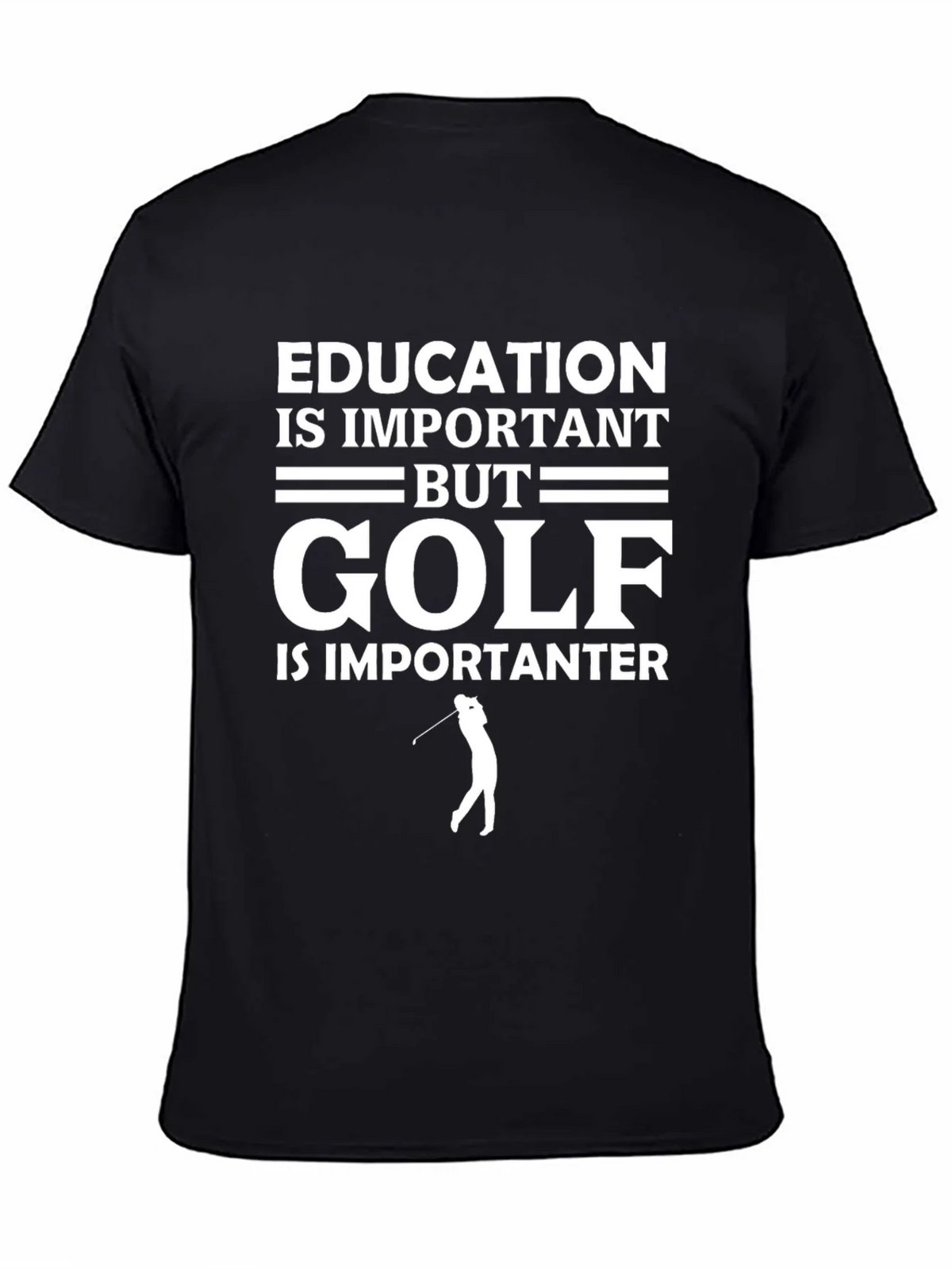 Education vs Golf T-Shirt Funny Golfer Tee product image 4
