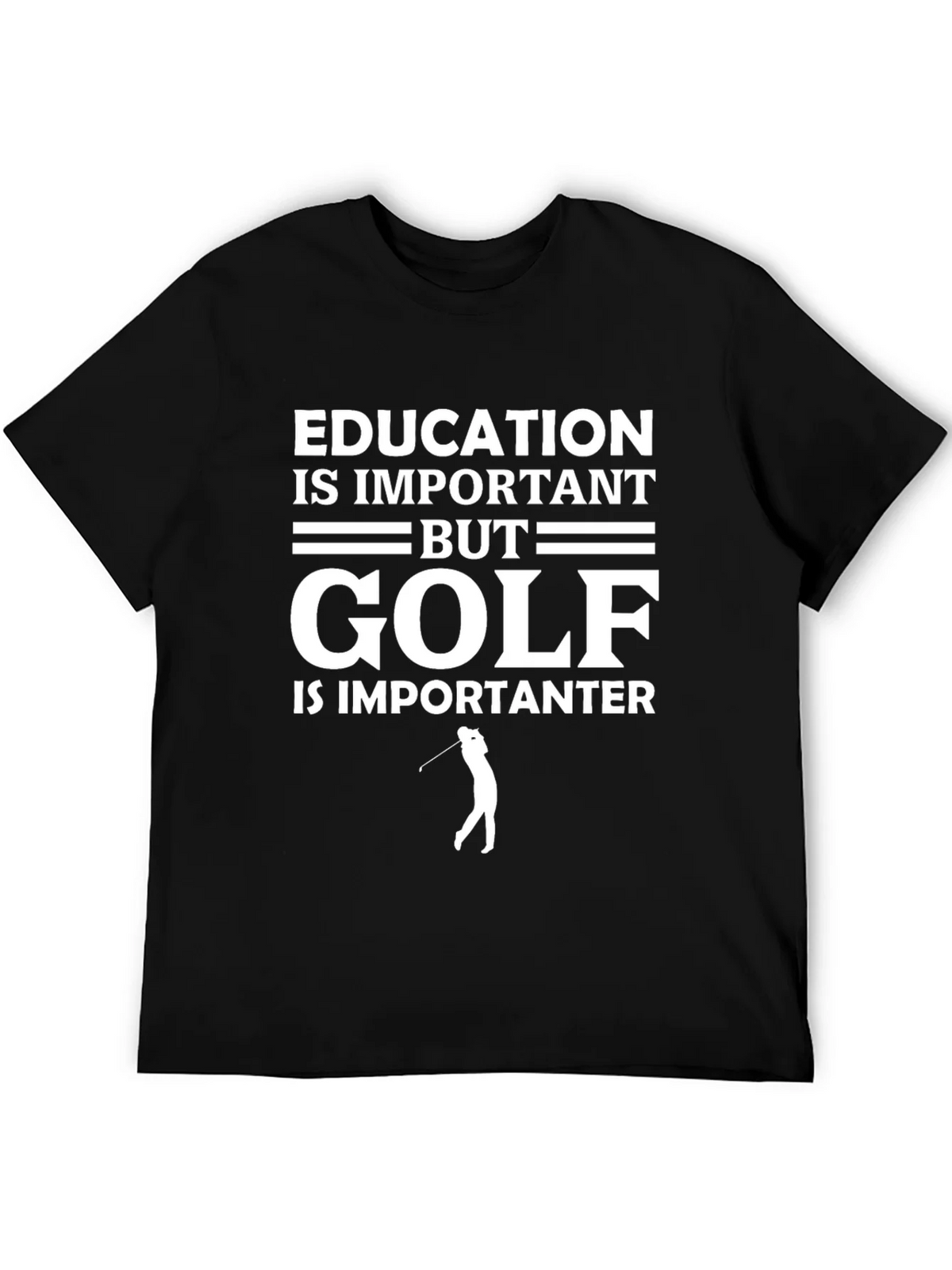 Education vs Golf T-Shirt Funny Golfer Tee product image 5
