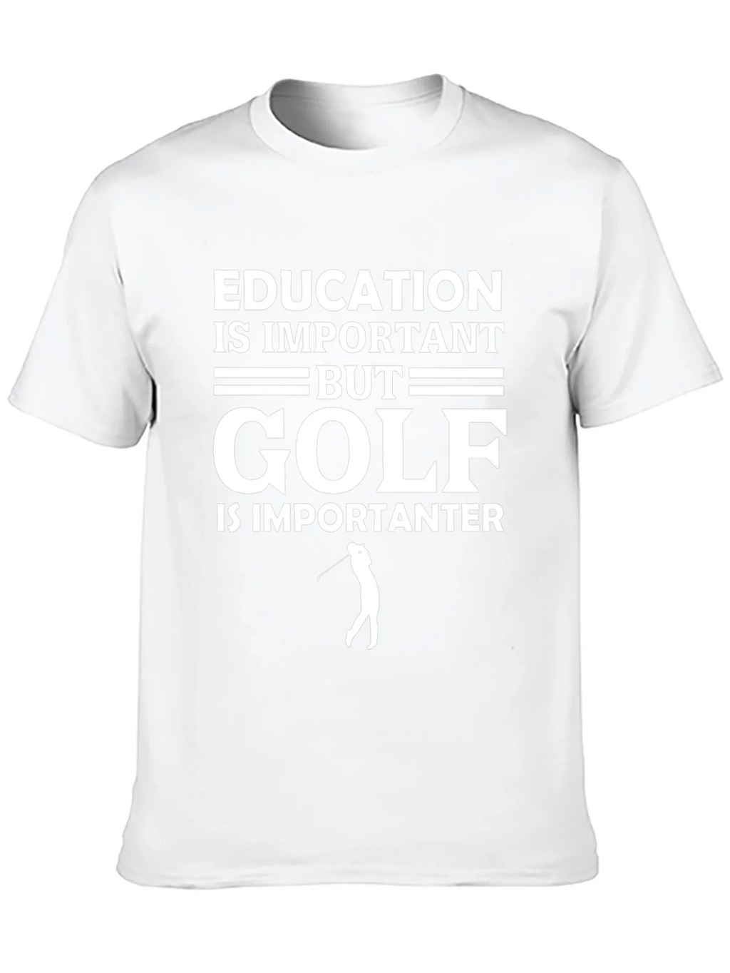 Education vs Golf T-Shirt Funny Golfer Tee product image 9