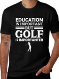 Education vs Golf T-Shirt Funny Golfer Tee product image 1