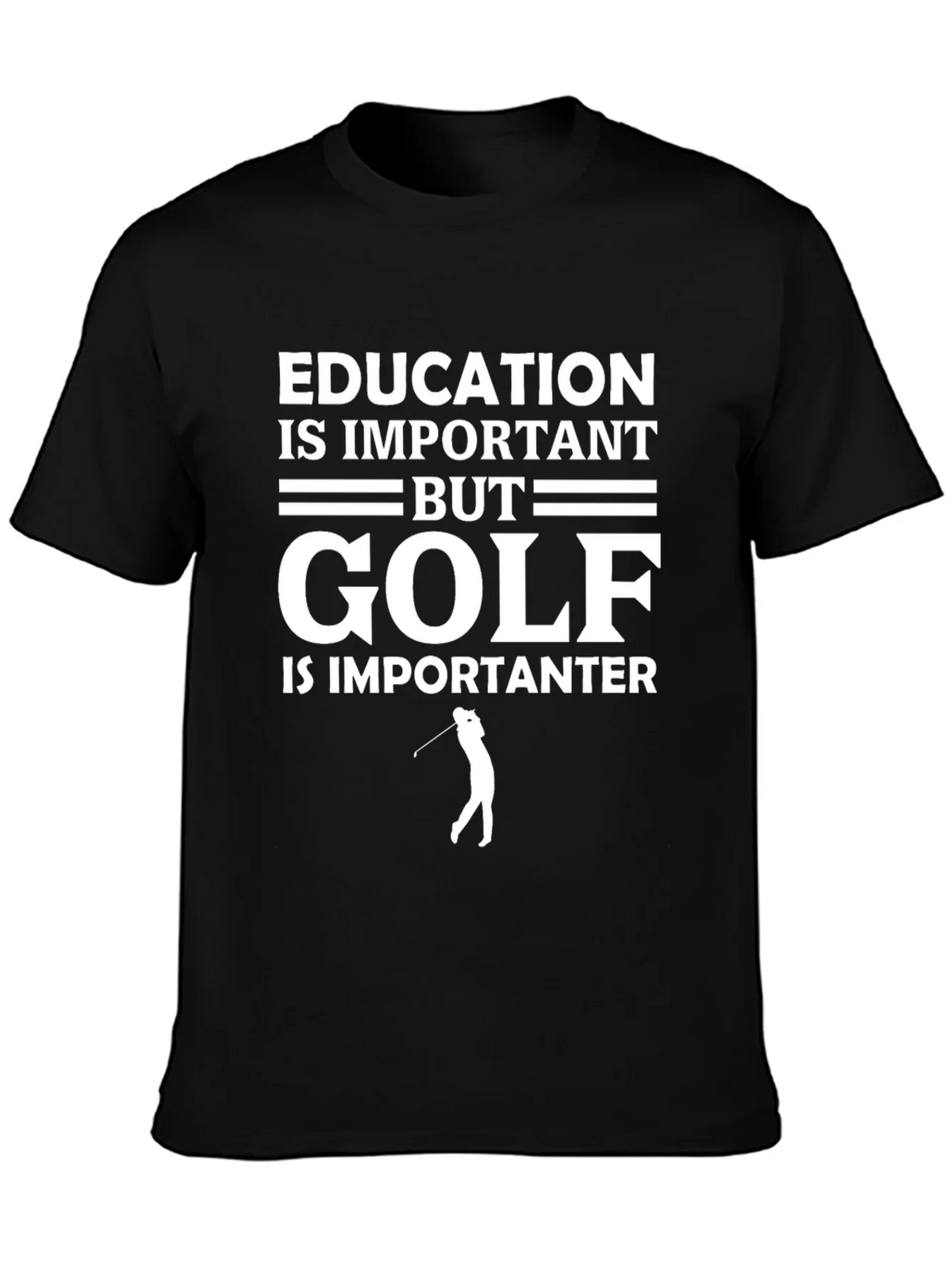 Education vs Golf T-Shirt Funny Golfer Tee product image 3