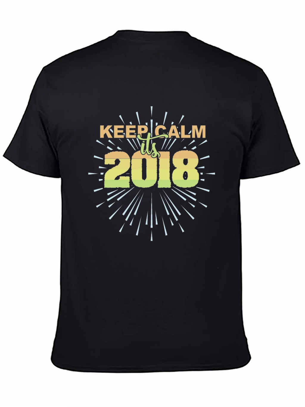 Keep Calm 2018 Black T-Shirt product image 4