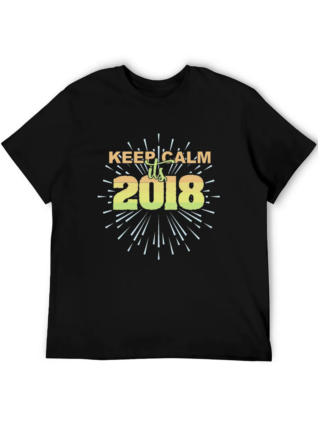 Keep Calm 2018 Black T-Shirt product image 5