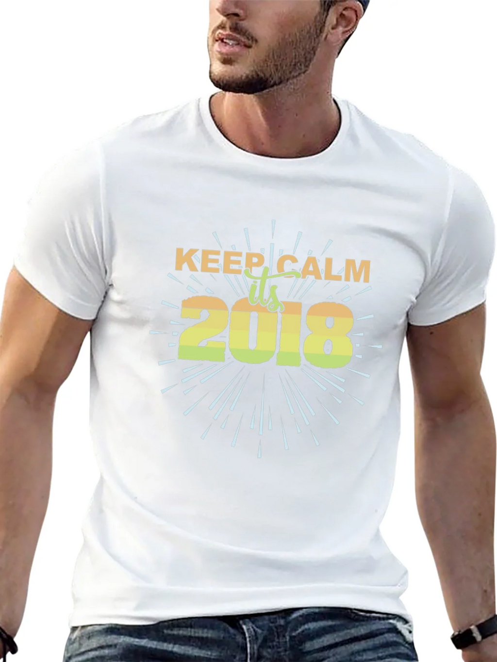 Keep Calm 2018 Black T-Shirt product image 12
